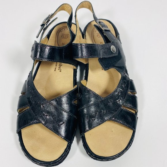 Josef Seibel Airped Plus Sandals Black Size 39 - Picture 3 of 10
